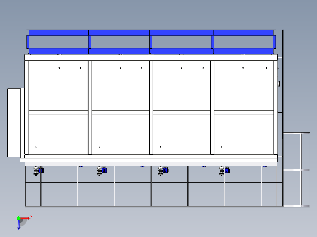 生活污水处理试剂机组俯视图