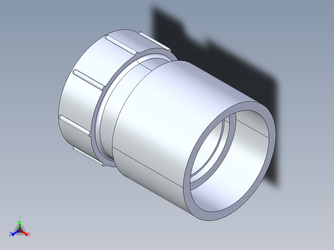 船舶管路系统S21_SeaDrainPLUS_FemaleAdapter-SxFPT_37E268901_1-1-2in Sea Drain Plus - Female Thread Adapter- SpgxFPT正等轴测图