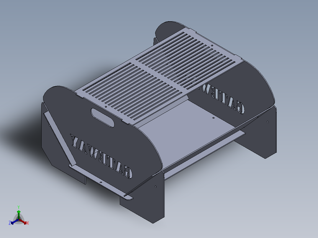 烧烤正等轴测图