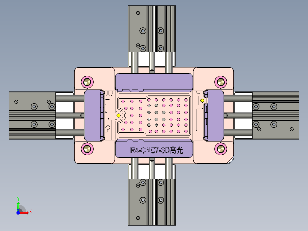 R4-笔记本CNC工装夹具三维模型CNC7-0903前视图