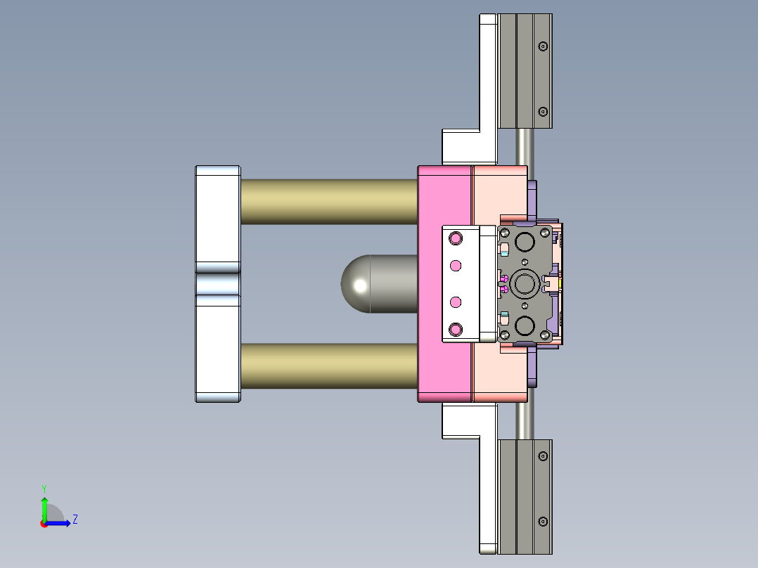 R4-笔记本CNC工装夹具三维模型CNC7-0903左视图