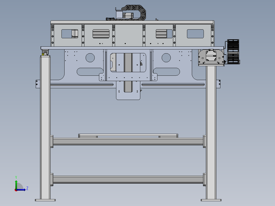 比亚迪新能源电池组装线-电芯贴膜相机检测工位（sw18可编辑+工程图+bom）左视图