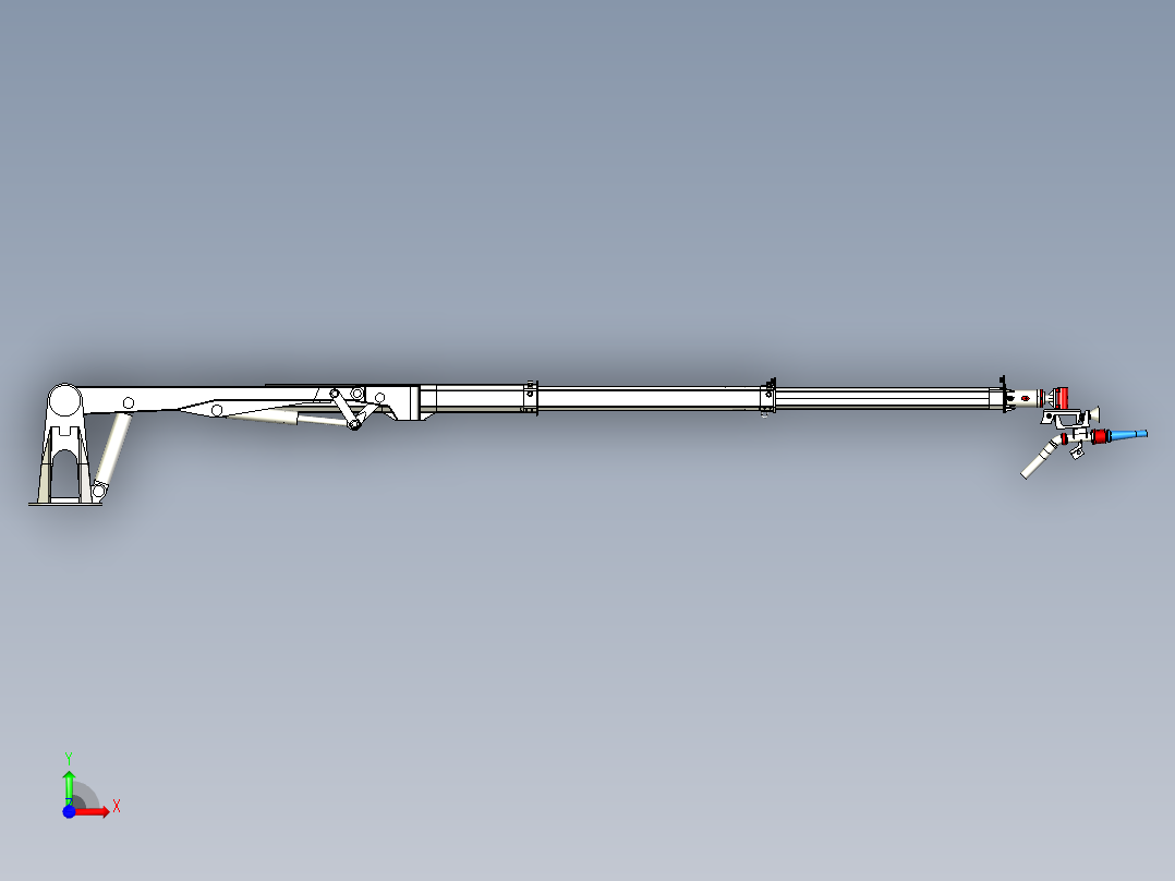 动力学_臂架_伸展前视图