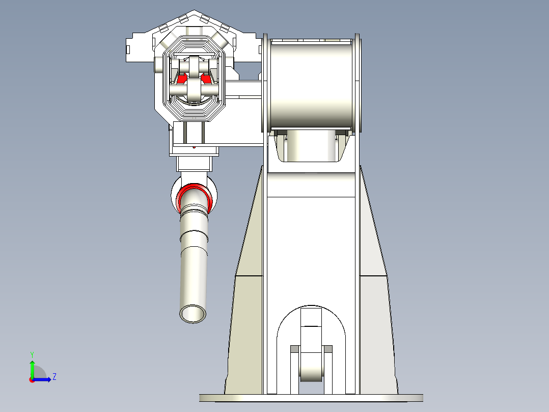 动力学_臂架_伸展左视图