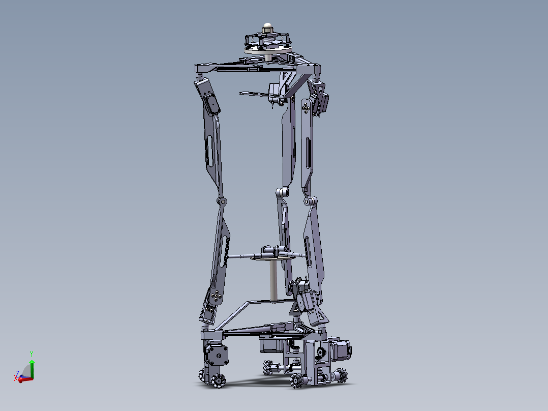 多自由度平台3D 装配图