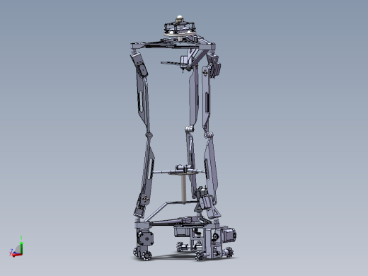 多自由度平台3D 装配图