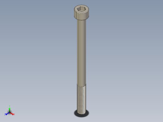 Screw_DIN_912_M6x80_A2.STEP公制内六角螺钉