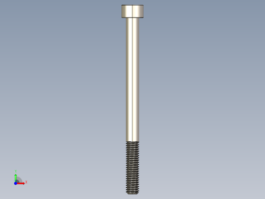 Screw_DIN_912_M6x80_A2.STEP公制内六角螺钉前视缩略图