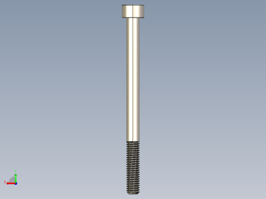 Screw_DIN_912_M6x80_A2.STEP公制内六角螺钉后视缩略图