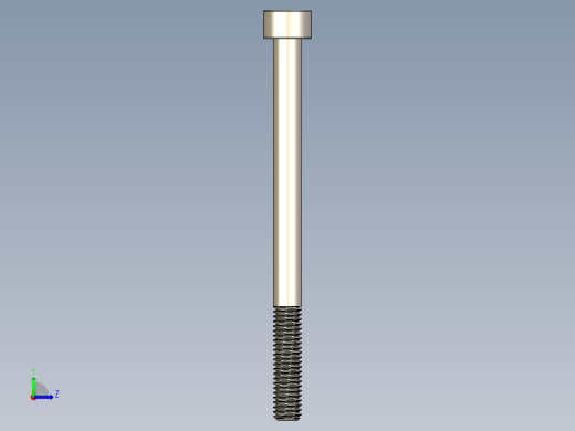 Screw_DIN_912_M6x80_A2.STEP公制内六角螺钉左视缩略图