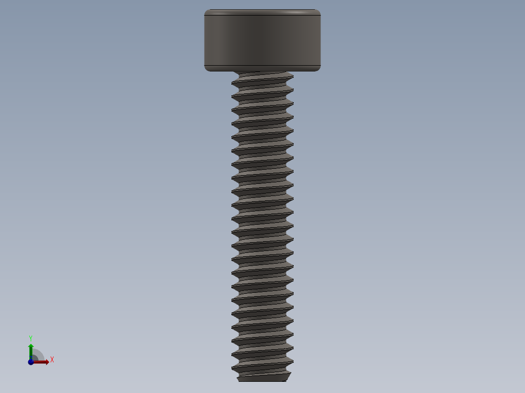 Screw_DIN_912_M1.6x8F_A2.SLDPRT公制内六角螺钉主视图