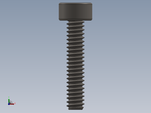 Screw_DIN_912_M1.6x8F_A2.SLDPRT公制内六角螺钉