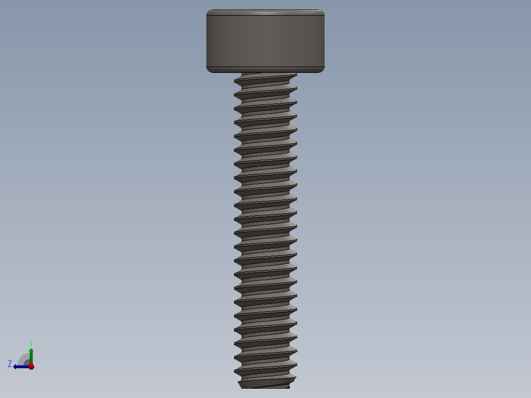 Screw_DIN_912_M1.6x8F_A2.SLDPRT公制内六角螺钉右视图