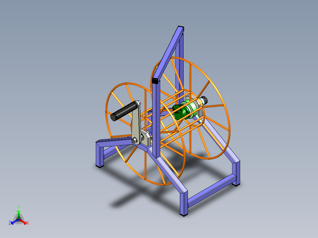 B3003417-水管卷轴正等轴测图