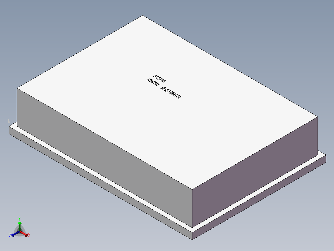 汇川7寸 IT5070T 触摸屏正等轴测图