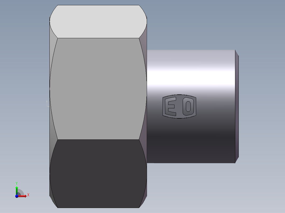 90度焊接接头、SKA38X4-前视图