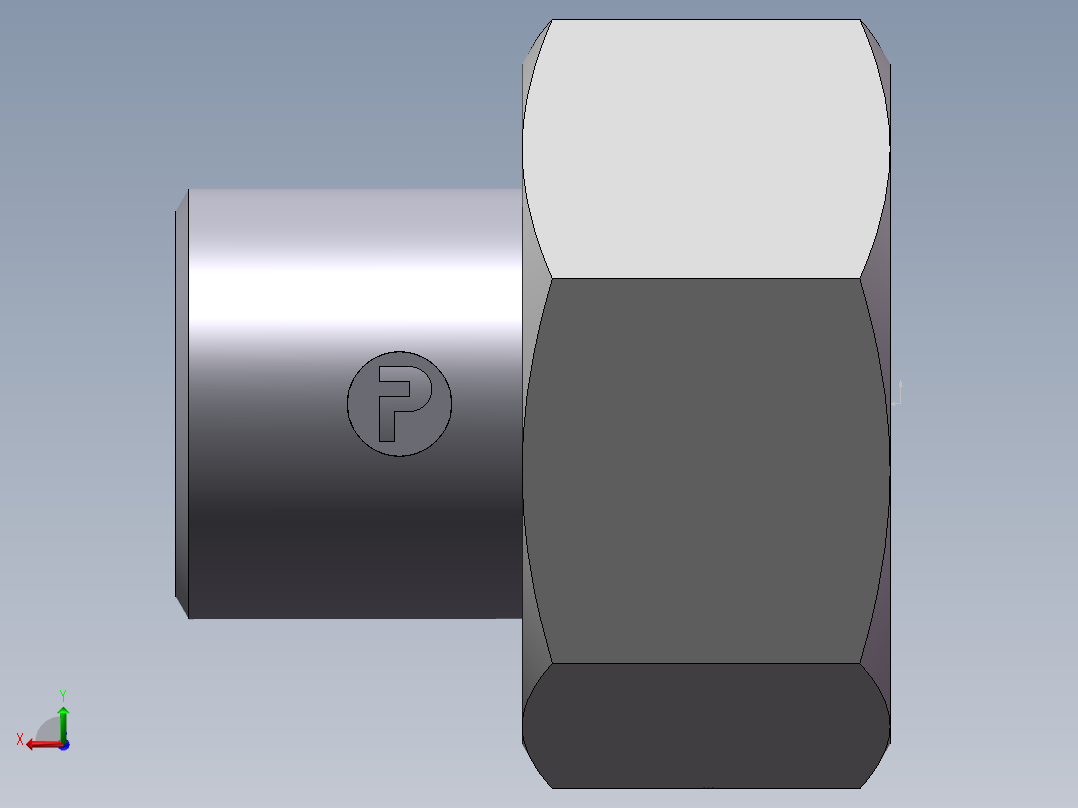 90度焊接接头、SKA38X4-后视图