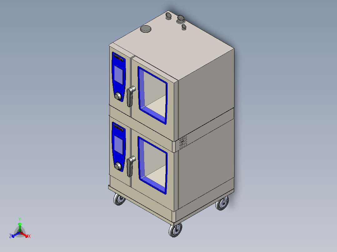 B2004087-恒温恒湿机正等轴测图