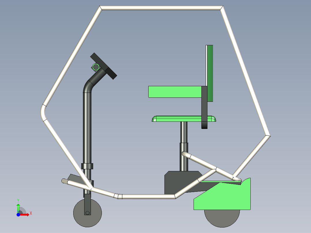 B3003980-残疾人电动车辆前视图
