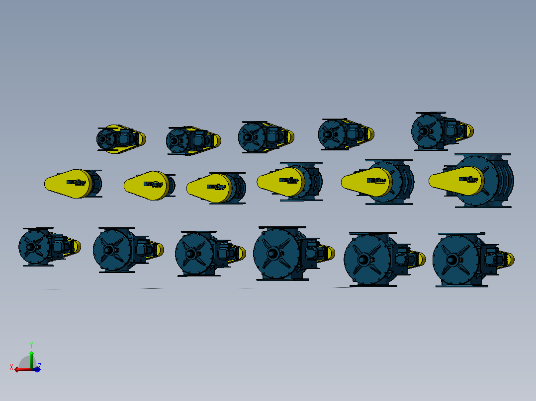 17款LH系列圆形旋转阀模型