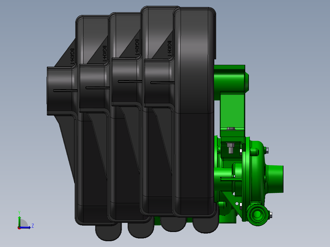 4款PTOC-600-6SP 皮带驱动离心泵左视图
