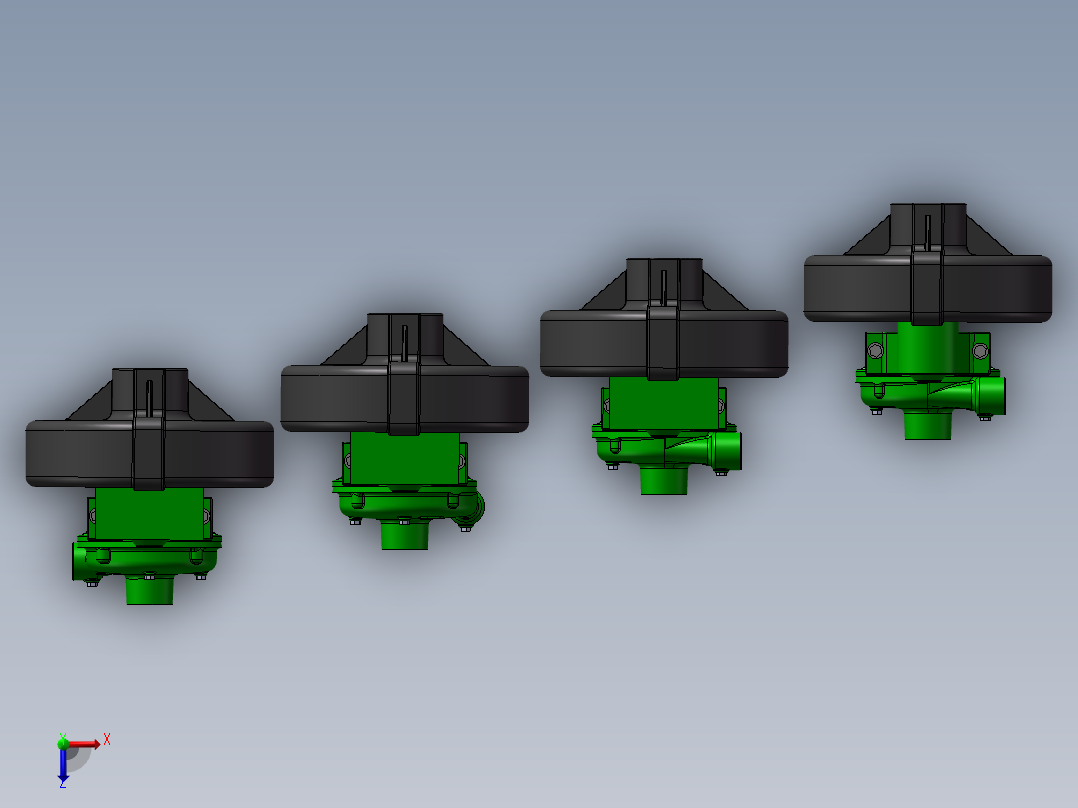 4款PTOC-600-6SP 皮带驱动离心泵俯视图