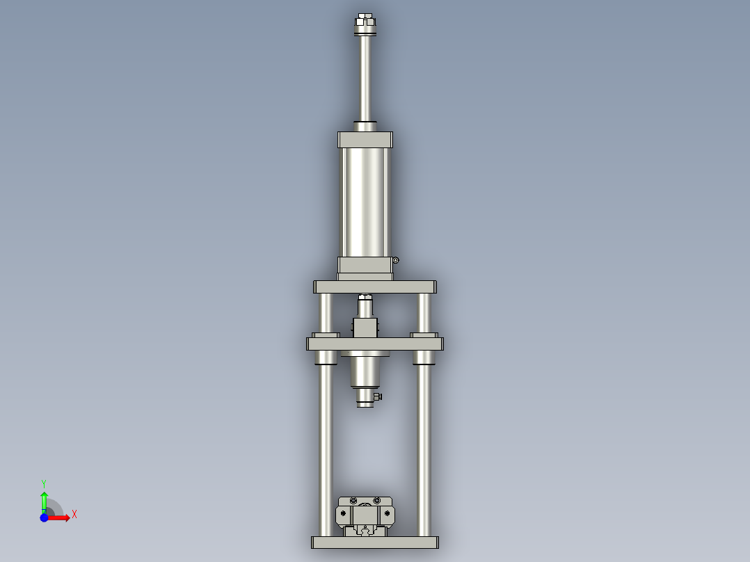 出油盘压紧前视图