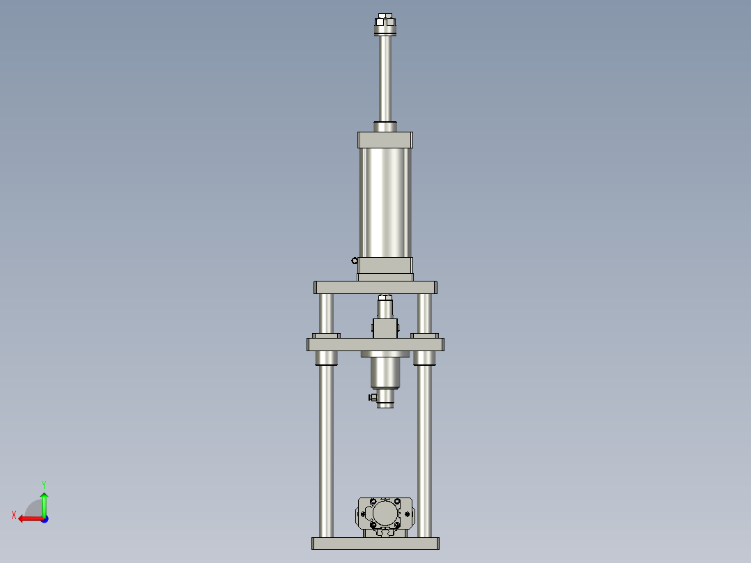 出油盘压紧后视图