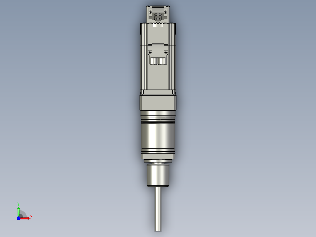 伺服钻削动力头前视图