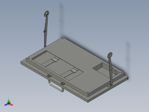 LSZ118004-02-01-13A键盘盒组件正等轴测缩略图
