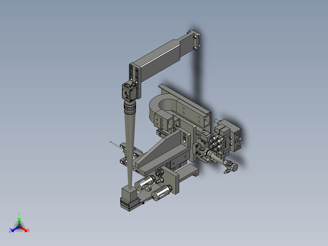 旋转检测装配主视图