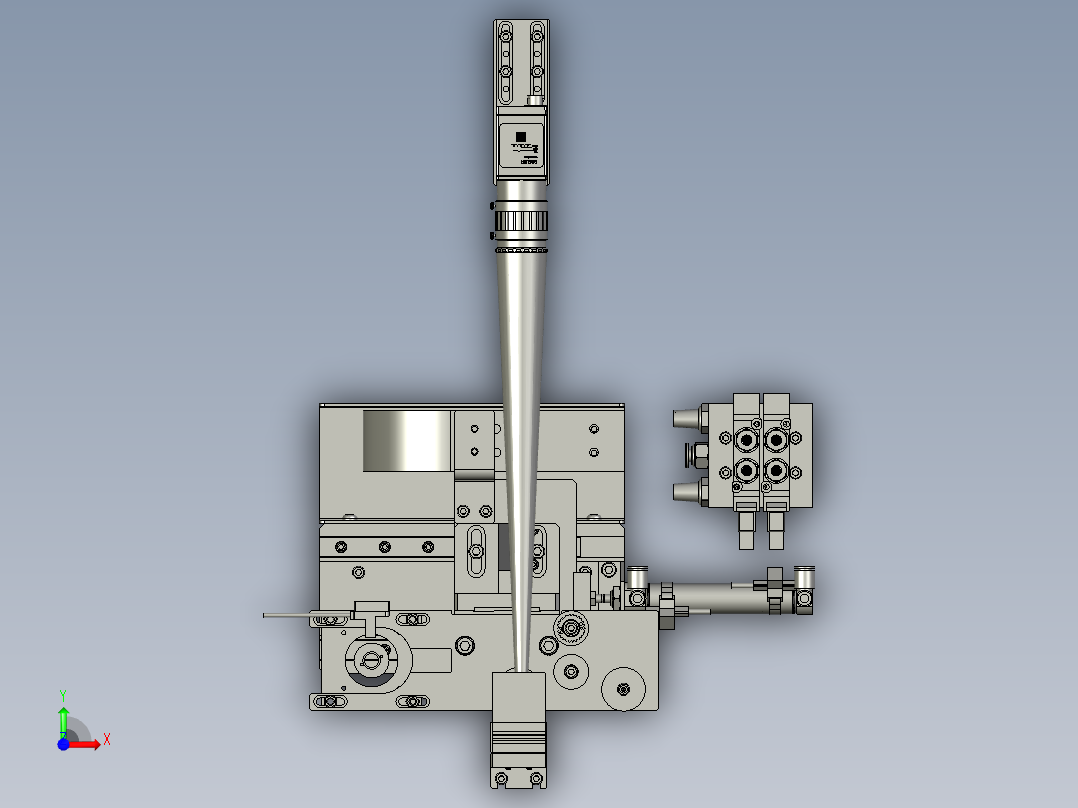 旋转检测装配前视图