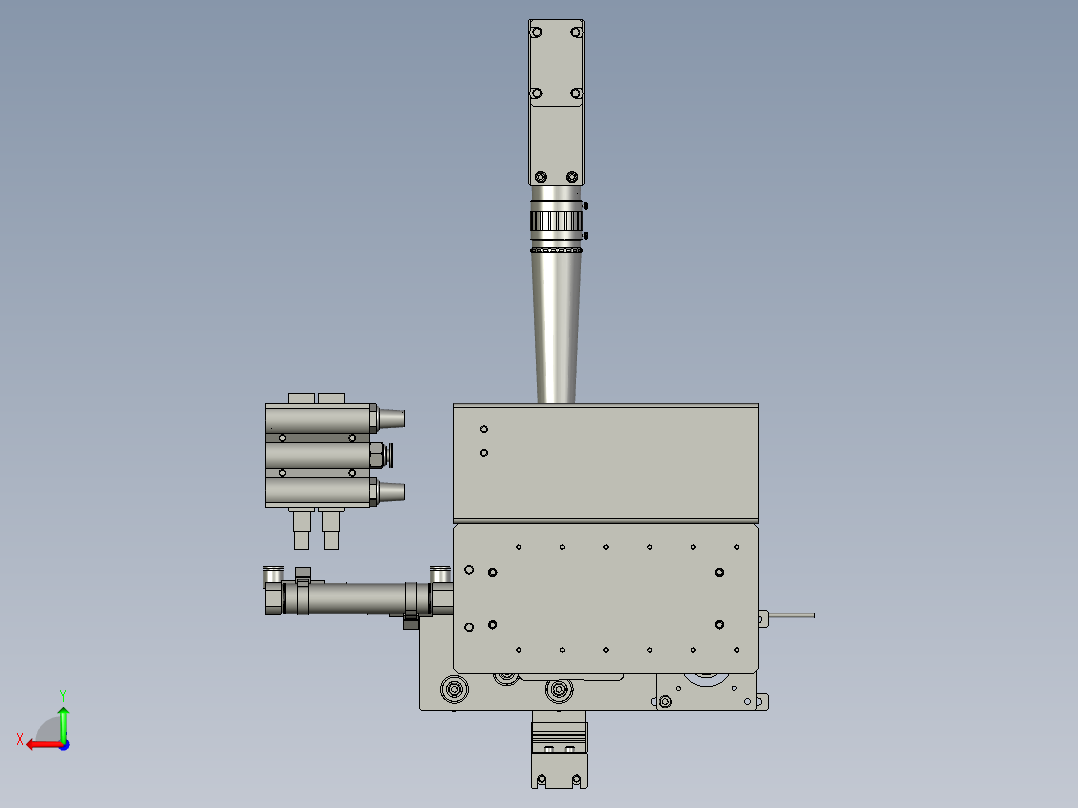 旋转检测装配后视图