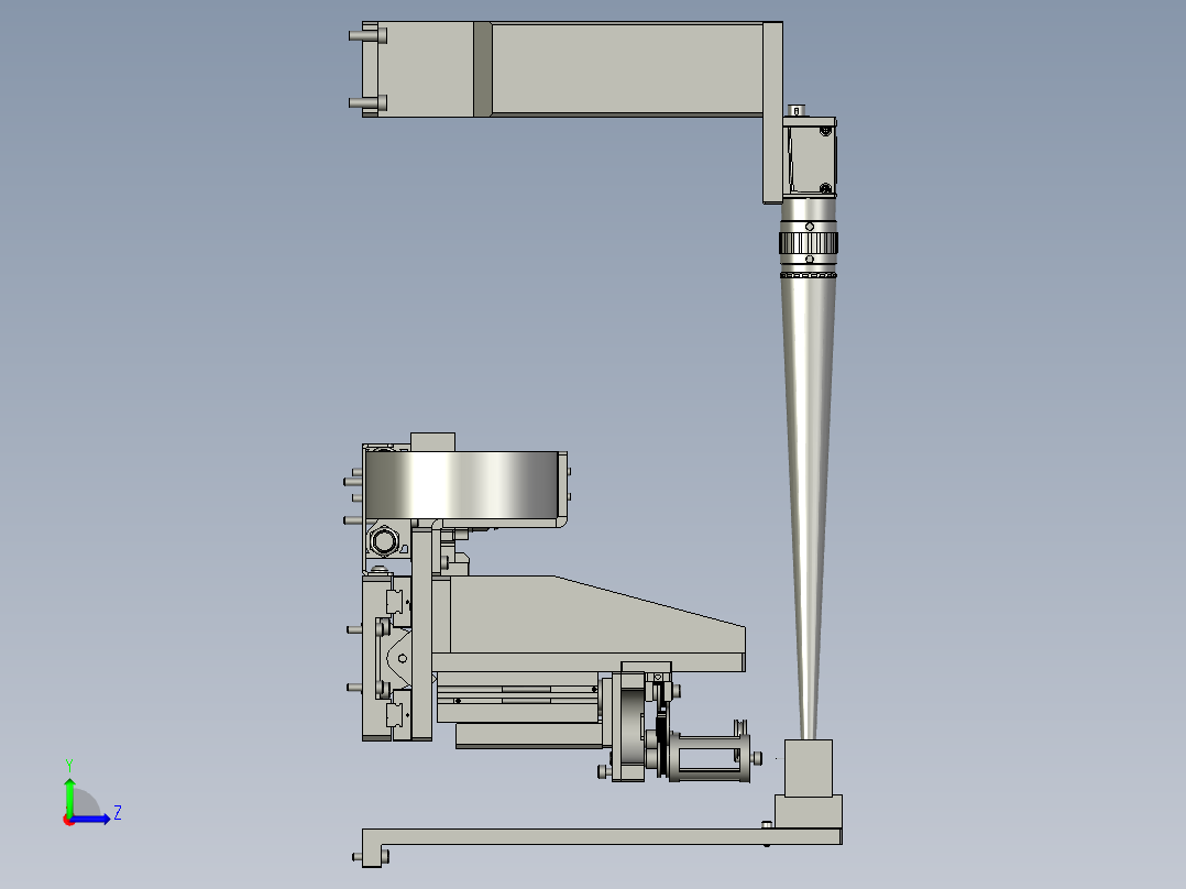 旋转检测装配左视图