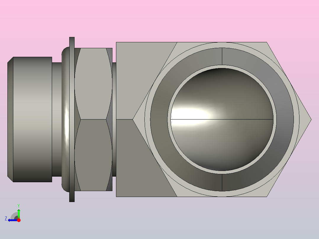20 16 c5ox s硬管接头右视图