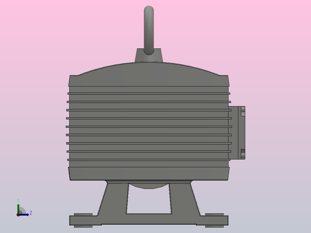 VF10~40无油式真空泵[VF40]左视图
