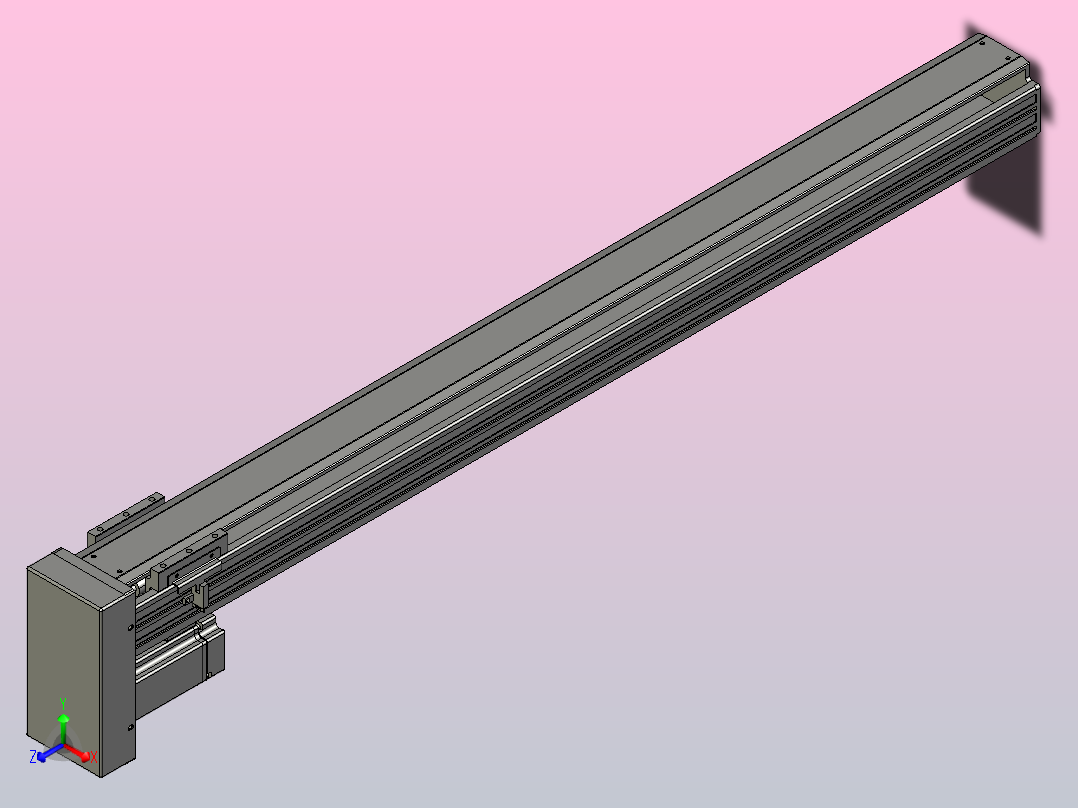 日规模组半封闭丝杆TPA-HNR-85S-1610C-L900-MP-C-P20-N3主视图