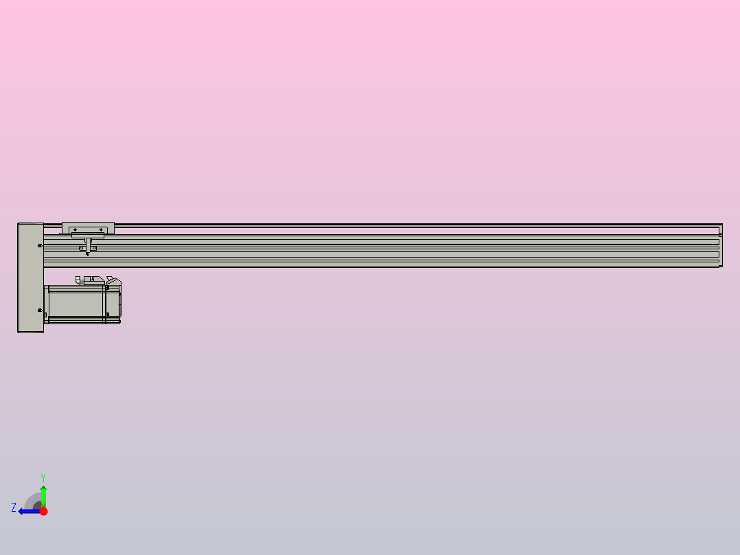 日规模组半封闭丝杆TPA-HNR-85S-1610C-L900-MP-C-P20-N3右视图
