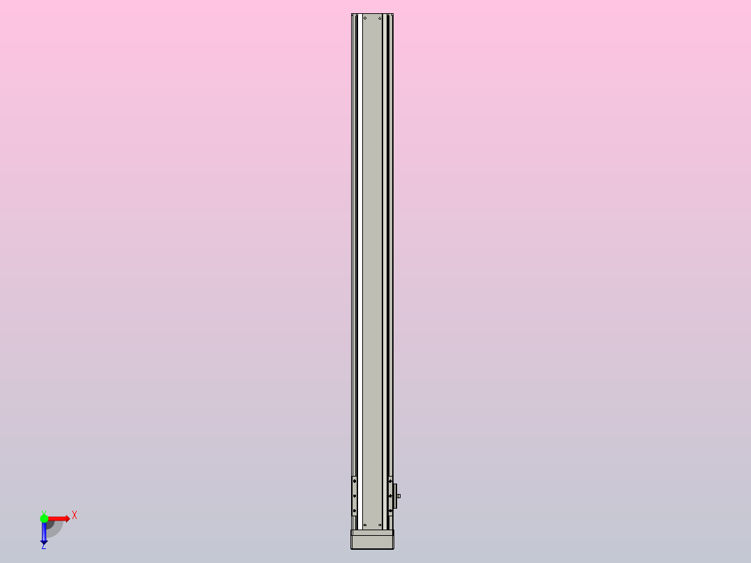日规模组半封闭丝杆TPA-HNR-85S-1610C-L900-MP-C-P20-N3俯视图