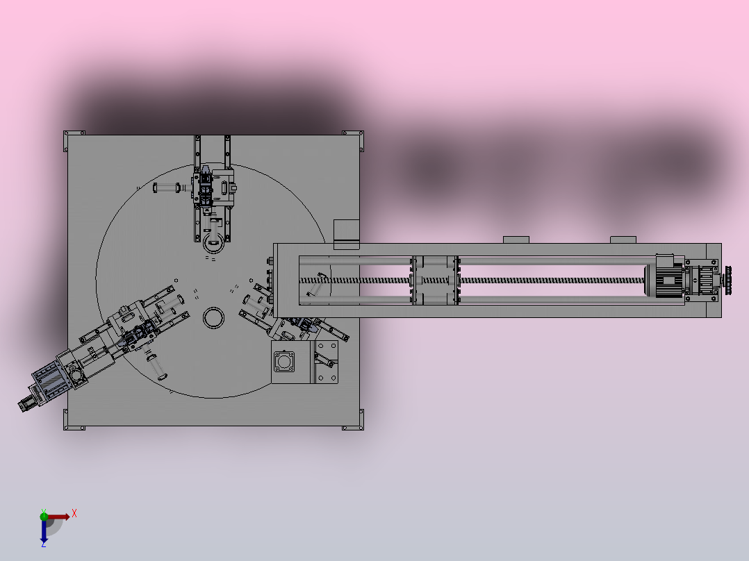 主驾玻璃升降组合开关分拣系统SW俯视图