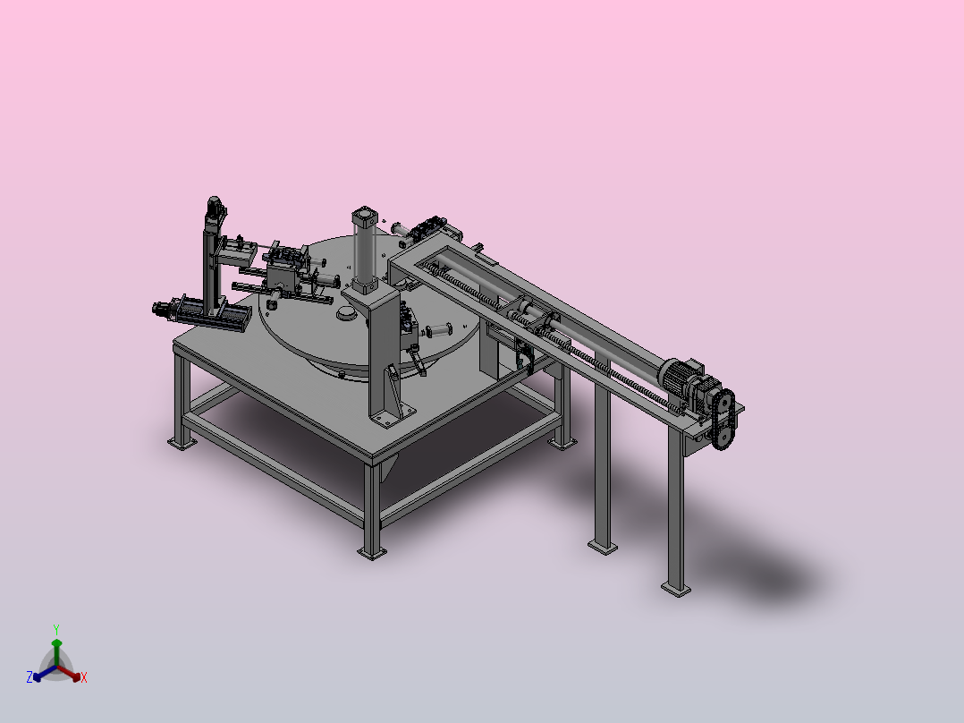 主驾玻璃升降组合开关分拣系统SW正等轴测图