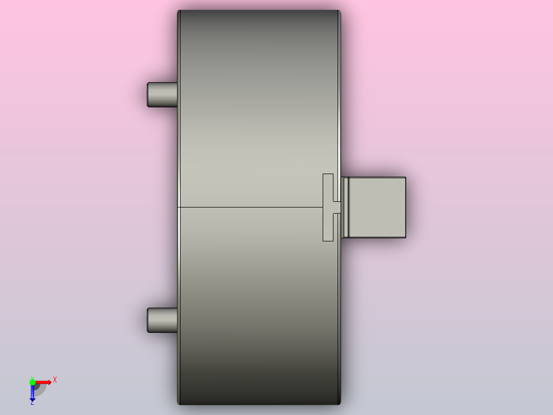 2L╱2L-A中空型超长爪行程动力夹头[2L-210]俯视图