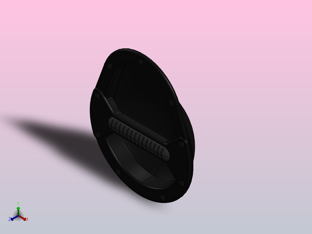 TCH-500-2105900把手正等轴测图