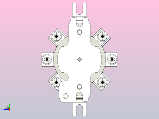 HZ10-10P_4板后组合开关三维模型202012右视缩略图