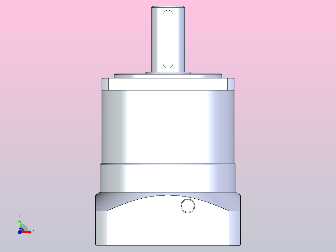 精密行星减速器120ZDWF二级-T4前视图