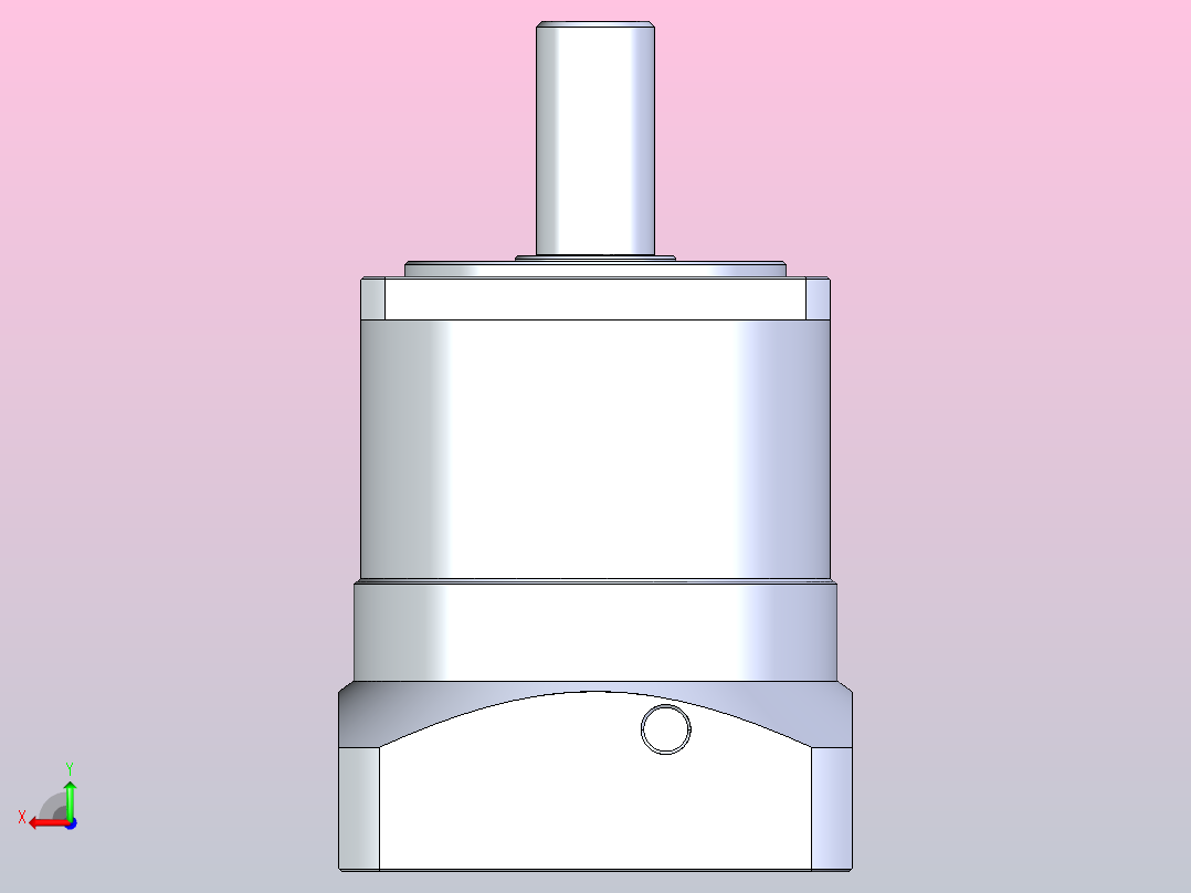 精密行星减速器120ZDWF二级-T4后视图