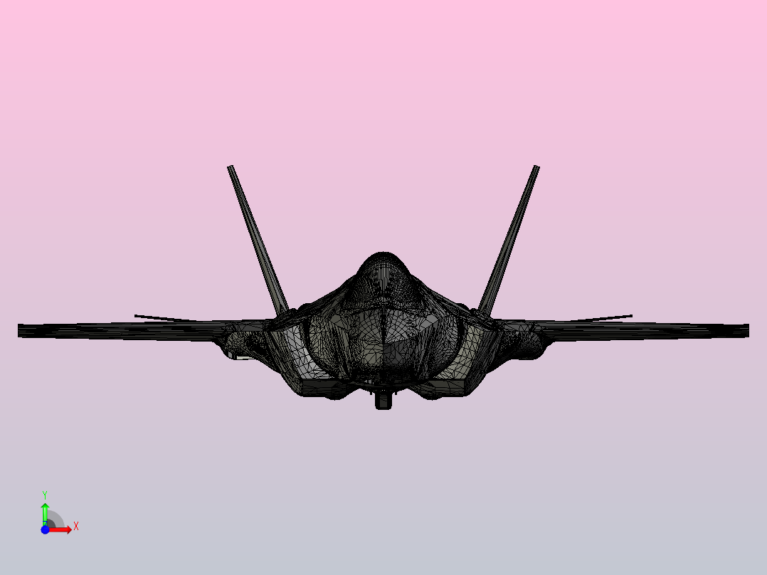 F35LIIs飞机前视图