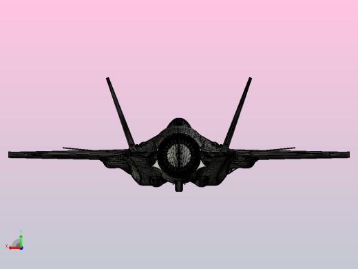 F35LIIs飞机后视缩略图