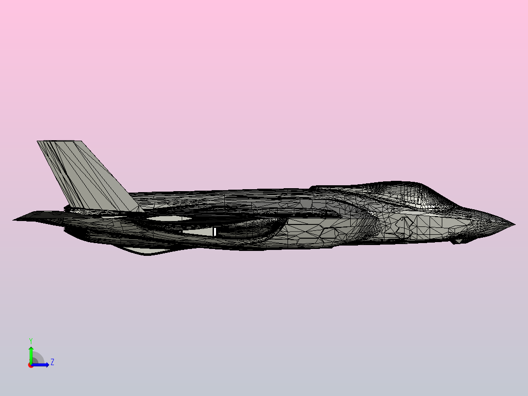 F35LIIs飞机左视图