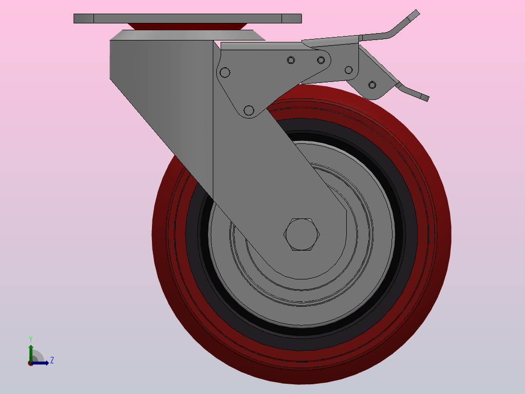 Z13-01B-150-402R重型轮[Z13-01B-150-402R]左视图